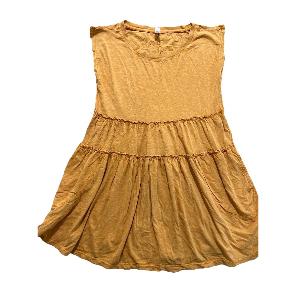 Daily Practice Women's by Anthropologie Short-Sleeve Mini Dress Yellow